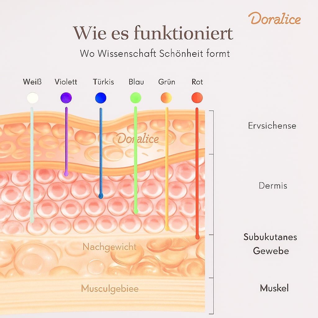 So wirkt Licht in den Hautschichten